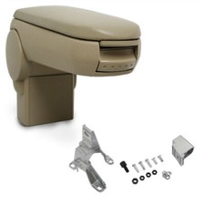 Mittelarmlehne Armlehne KOMPLETT SET für Audi A3 8L 1996-2003 Leder Bezug Beige