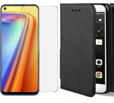 EF.GLOBE-TRADING Coque Housse Portefeuille + Verre Trempé pour Realme C75 C67 C61 C53 C33 C25y