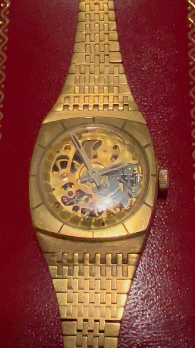 REVUE THOMMEN スケルトンゴールド時計 5068 Revue Thommen Skeleton Thommen Skeleton for $1,185 for sale