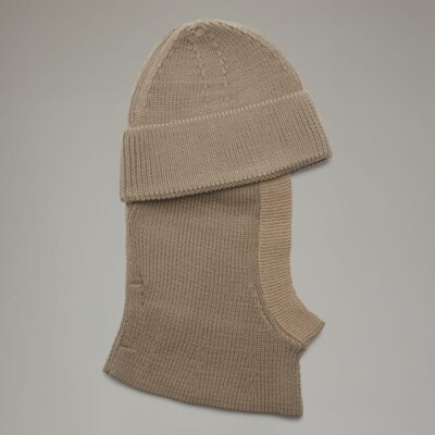 Y-3 YOHJI YAMAMOTO Adidas Icon Beanie Knit Hat Cap Khaki