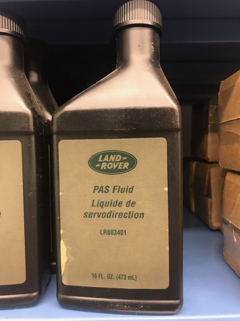 Pas fluid land rover