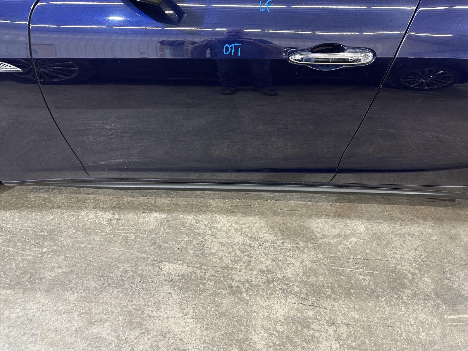 16 MASERATI GHIBLI DRIVER LEFT FRONT DOOR BLUE PASSIONE PAINT 426B