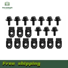 NEW 20PCS FOR TOYOTA BODY BOLTS & U-NUT CLIPS- M6-1.0 X LONG- 20MM 10MM HEX-USA 