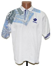 VINTAGE BORIS BECKER POLO SHIRT LOTTO WHITE SIZE M ADULT