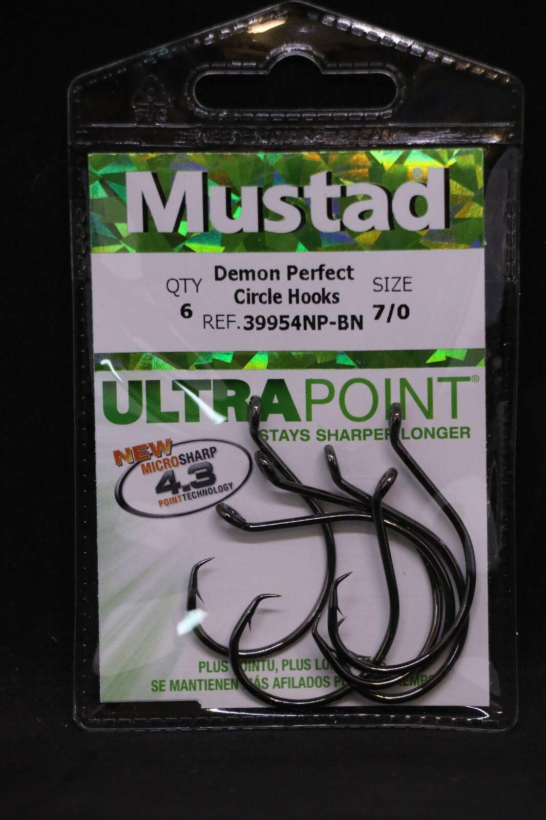 Mustad UltraPoint Demon Perfect Circle Hook - 1X Heavy Wire, Pack Of 100, For Catch & Release - View #3