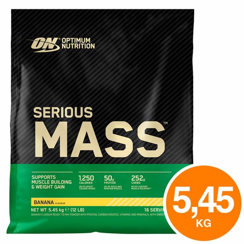 ON Optimum Nutrition Serious Mass Gainer Proteine Whey Gusto a Scelta da 5.45kg - Foto 8 di 16