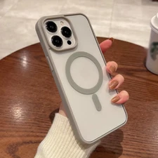 Phone Case For iPhone 16 Pro Max 15 14 13 12 Hybrid Magsafe Magnetic Clear Cover