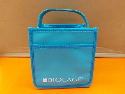       Biolage Hair Beauty Care Makeup Collapsible Tote Caddy - Blue 6x6x7''