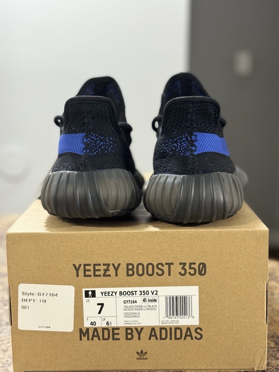 Adidas Yeezy Boost 350 V2 Dazzling Blue - GY7164 Size 7 Men's/8.5W