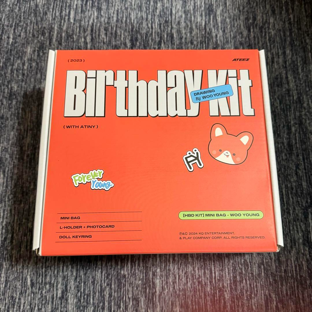 ATEEZ Birthday Kit 2023（トレカ無し） ATEEZ 2023 HAPPY BIRTHDAY KIT WOOYOUNG MINI BAG Trekker