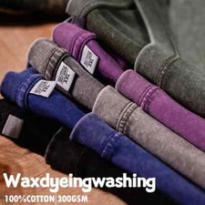 Vintage Washed Oversized T-Shirt 100% Cotton 300G | Men Women Harajuku Streetwea