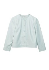 & And Other Stories Rachel Antonoff Leather Mint Green Leather Jacket Size 8 Cos