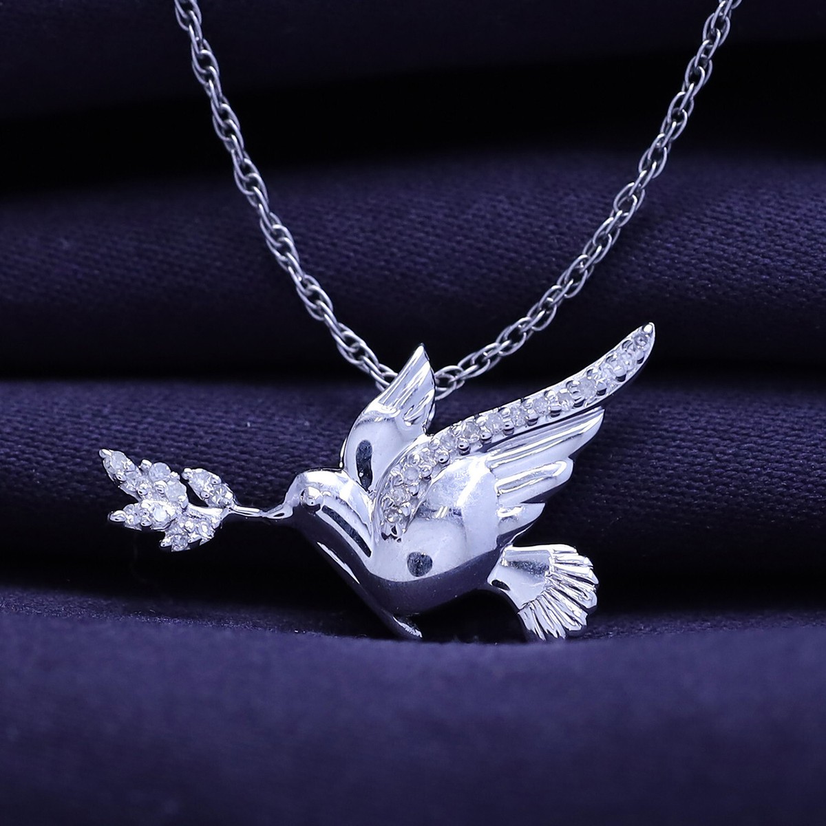silver wallet chain silk dove クチバシ y2k Dove Pendant w/Chain