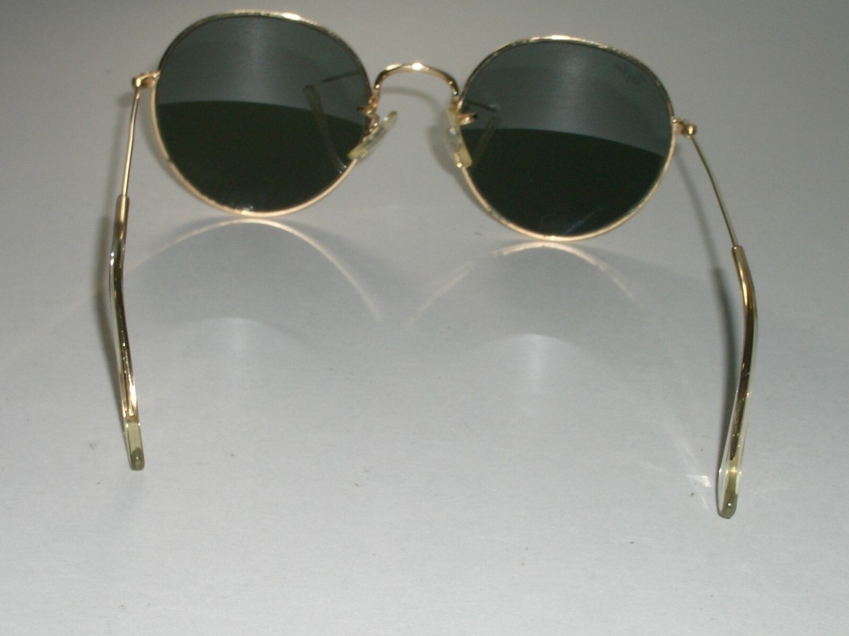 VINTAGE B&L RAY-BAN W0607 VPAS 52[]21 ARISTA ROUND G15 GLASS