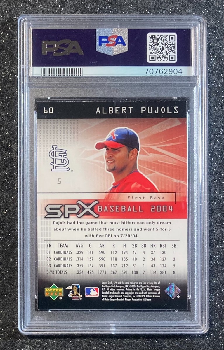 2004 SPx Albert Pujols #60 St. Louis Cardinals (3x MVP/6x SS