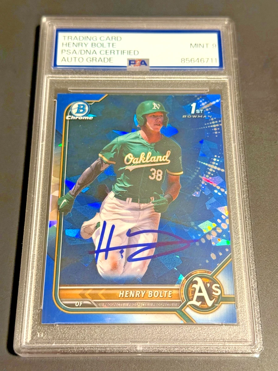 Bowman Oakland Athletics Baseball Autographed Sports Trading Cards