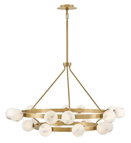 Fredrick Ramond FR41905 Selene 18 Light 48"W Ring Chandelier - Brass - Picture 5 of 8