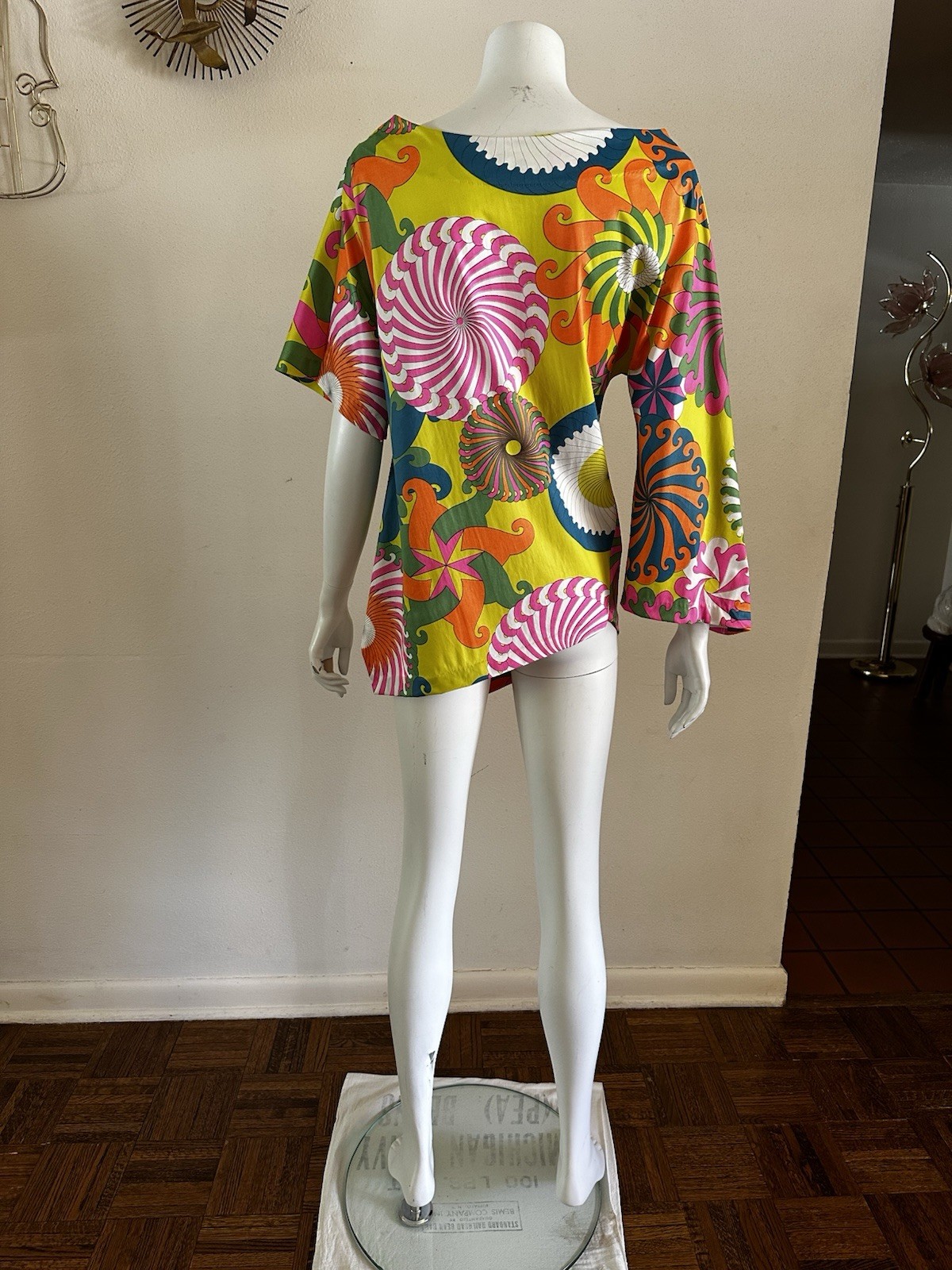 1960s Vanity Fair Psychedelic Pinwheel Asymmetric… - image 24