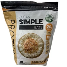Clean Simple Eats Coconut Cream Whey Protein Powder – 30 Servings🔥Exp.6/2026🔥