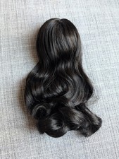 Truly Me 111 84 Wig C Black Wavy Hair American Girl Doll OOAK Custom Replacement