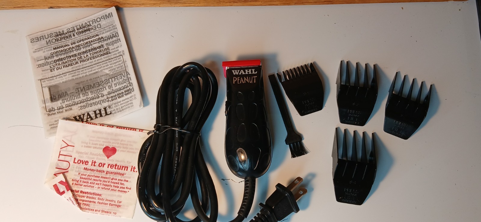 Wahl Professional 8655-200 Peanut Clipper/Trimmer (Black) Ma