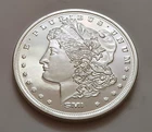 SMI Morgan Design 1 Troy Oz Silver Round • .999 Fine • Sunshine Mint • T4