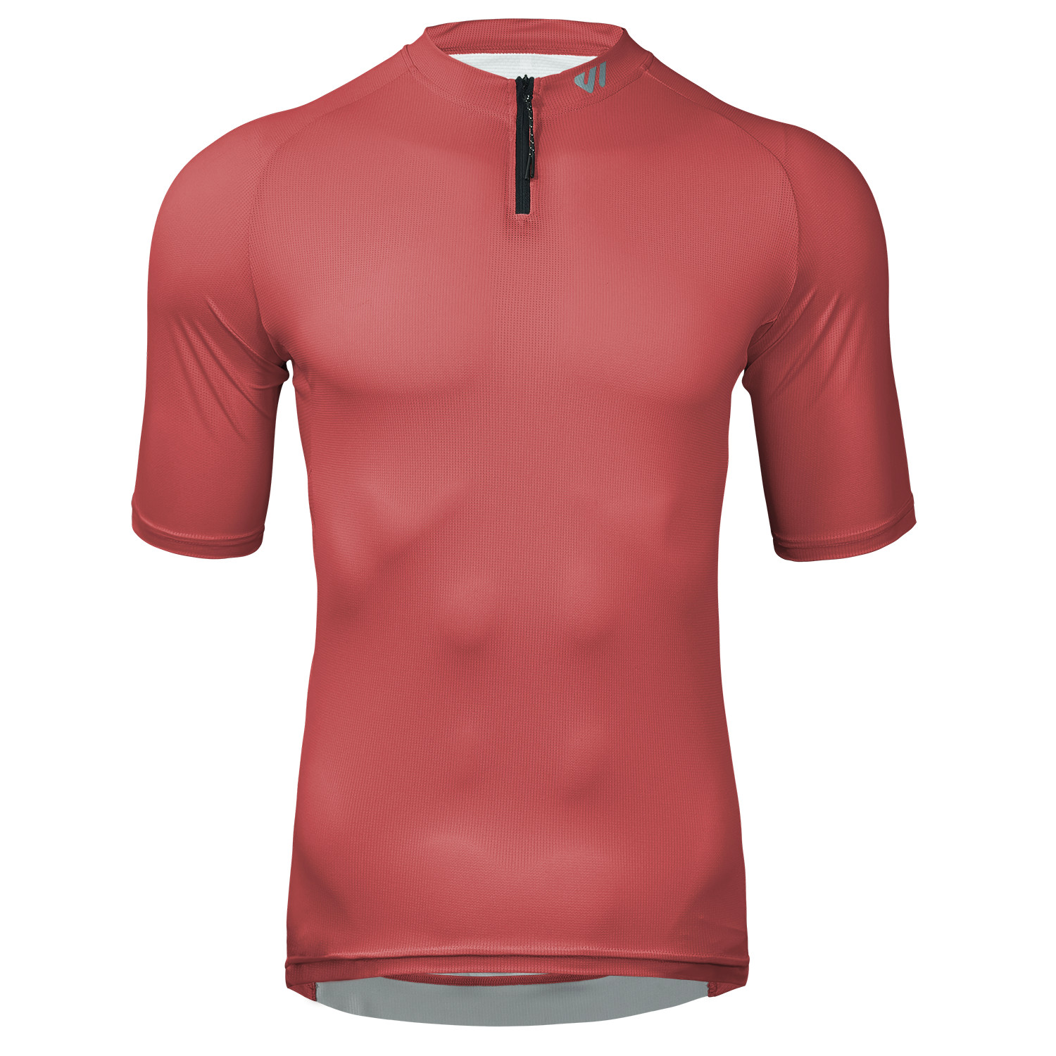 Wulibike Men's Cycling Jersey Half Zipper Short Sleeves Rear