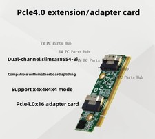 PCIe Expansion Card PCI-E4.0 x16 To To SlimSAS 8i x2 SFF-8654 Fast shipping
