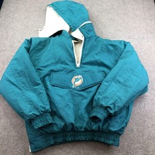 Vintage Miami Dolphins Jacket Mens Large Multi Color NFL Football Pro Player 90s