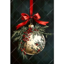 HOLIDAY BAUBLE Decoupage Paper A5 A4 Paper Designs Italy Crafts & Furniture