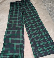 vintage plaid pants women
