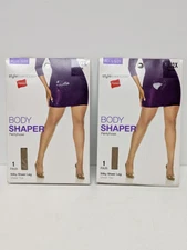 NOS Hanes Style Essentials Body Shaper Pantyhose Women's 1X/2X Nude 639794 New