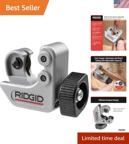 Versatile Tubing Cutter for Copper, Brass, Aluminum - 1/4” to 1-1/8” Capacity
