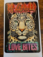 DEF LEPPARD LOVE BITES WALL ART ALUMINUM SIGN 12X8 INCHES BEAUTIFUL HANGING