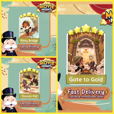 Toucan Pal & Risky Bridge & Gate To Gold Go 5   Sticker (SOFORTVERSAND) Set#17