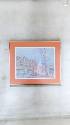 Boston Mass Park Street Kamil Kamie Kubik 3 Pencil Signed Artist Proof Print