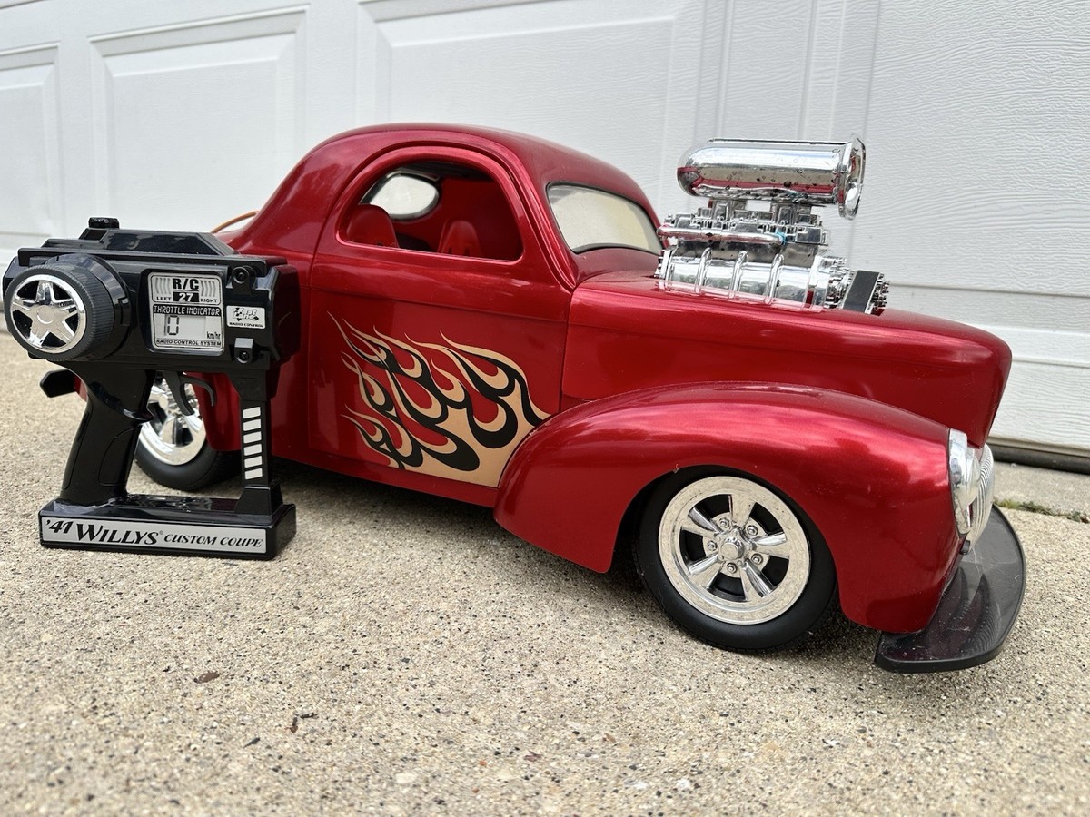 🔥1999 Vintage Red Fast Lane '41 WILLYS CUSTOME COUPE RC Car Truck