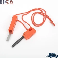 Flint Steel Fire Starter Lightweight Survival Tool Outdoor Camping Hiking Kit US