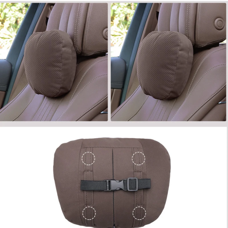 1PCS Design S Class Car Headrest Neck Pillows Seat Cushion FIT For Skoda - Image 2 of 4