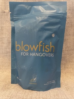 BLOWFISH FOR HANGOVERS TABLETS 20 ct LEMON FLAVOR  SEALED