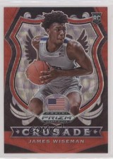 2020-21 Panini Prizm Draft Picks Crusade Ruby Wave Prizm James Wiseman #82 0vi7