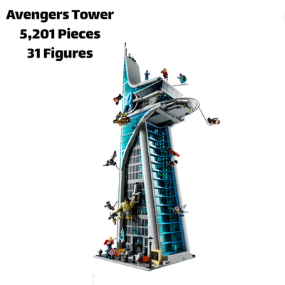 #ad NEW Avengers Tower 5201 Pieces Ultimate Marvel Superhero Building Set $172.00