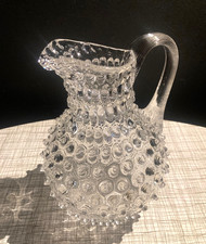 Bohemia Crystal Hobnail clear jug