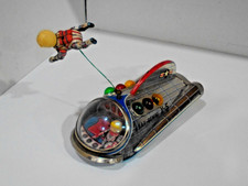 GEMINI X-5 SPACE SHIP - VINTAGE TIN TOY - TESTED WORKS GOOD-EXCELLENT CONDITION