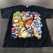Vintage Thundercats Tee Shirt Lion O 80s Cartoon Size Large Jerzees Tag Rare