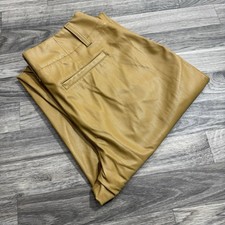 A New Day Women  s Faux Leather Pants Size 6 Tan Brown Straight Leg High Rise