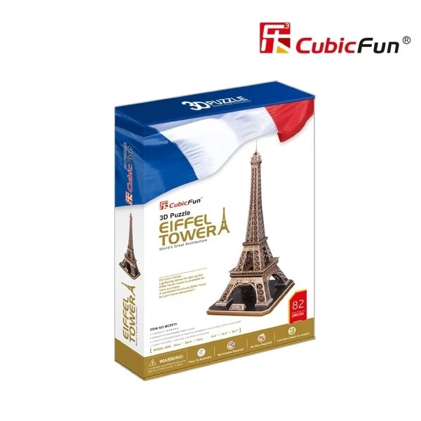 3D Puzzle Cubic Fun TORRE EIFFEL PARIGI - Immagine 2 di 4