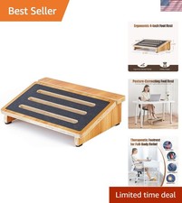 Non-Slip Under Desk Foot Stool - 300lbs Capacity for Enhanced Posture & Health