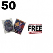 50 Clear 2 Disc White Non Woven CPP Sleeves  DVD Booklet  1-3 DAYS
