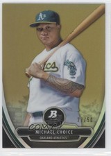 2013 Bowman Platinum Prospects Chrome Gold Refractor 27/50 Michael Choice 0f6